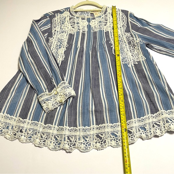 Sundance Women's Top Cotton Lace Cottagecore Feminine Cowgirl Size Large‎ - Picture 8 of 8